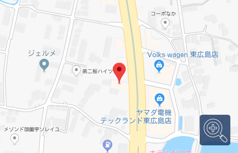 「車検の速太郎」 東広島店の地図